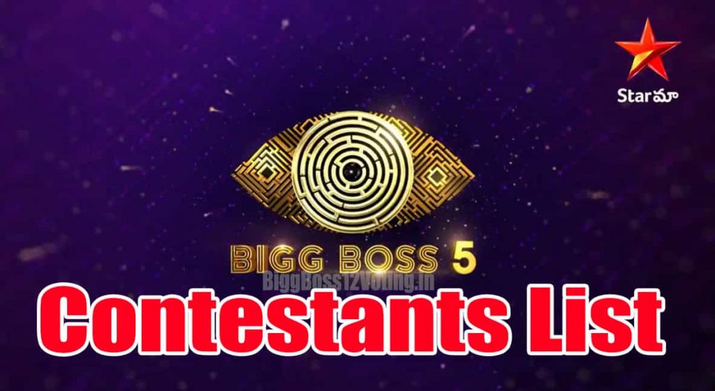 Bigg Boss Telugu 5 Contestants
